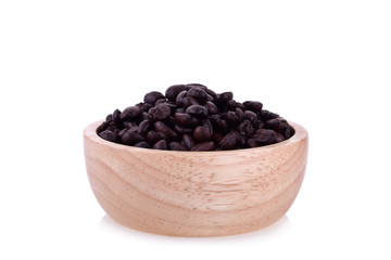 Coffee beans isolated in white background.
