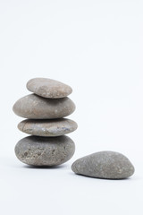 Fototapeta na wymiar Set of stacked stones