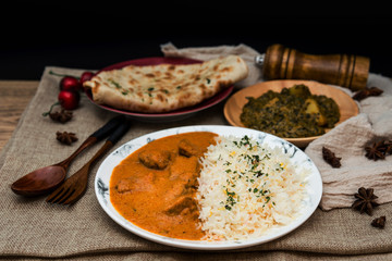 Handmade Indian curry chicken rice