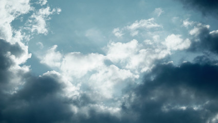 Clouds abstract as wallpaper / In meteorology, a cloud is an aerosol comprising a visible mass of minute liquid droplets, frozen crystals, or particles suspended in the atmosphere