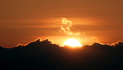 Sunrise in the morning