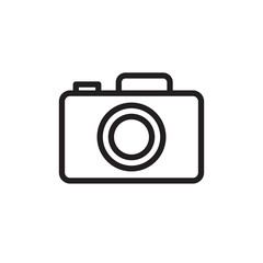 pocket camera  outlined vector icon. Modern simple isolated sign. Pixel perfect vector  illustration for logo, website, mobile app and other designs