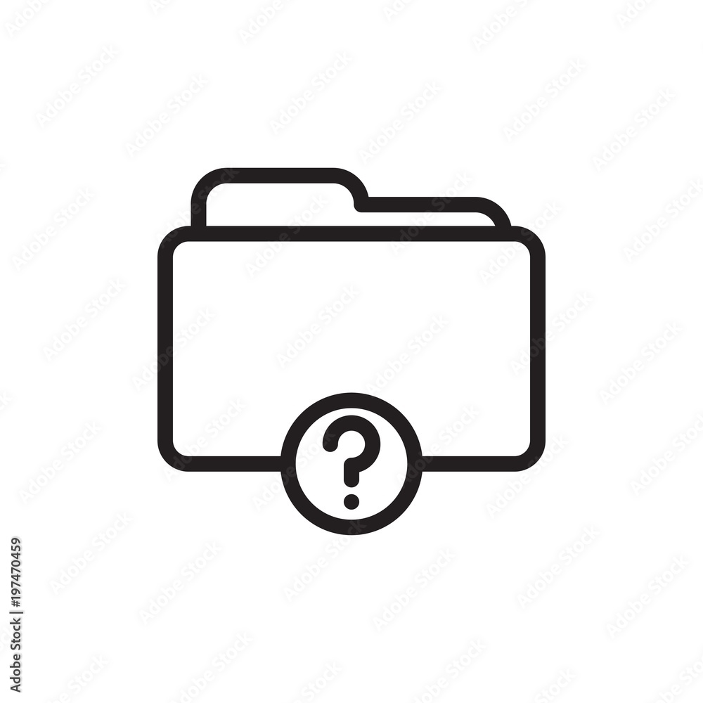 Poster info folder outlined vector icon. modern simple isolated sign. pixel perfect vector illustration for