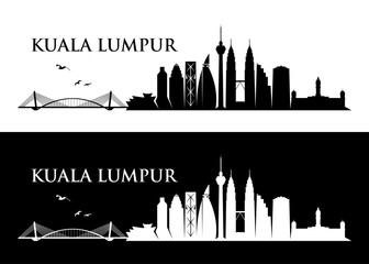 Naklejka premium Panoramę Kuala Lumpur - Malezja