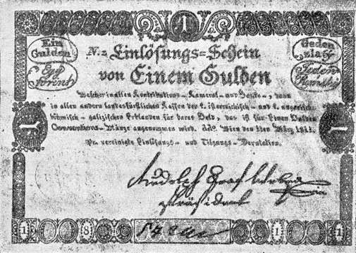 Papiergeld aus Österreich von 1811