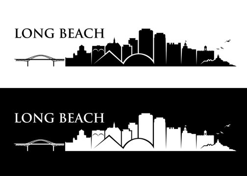Long Beach skyline - California