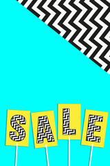 Banner discounts, bright background