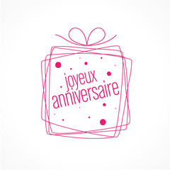 Obraz premium joyeux anniversaire