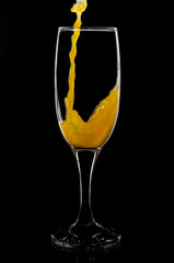 Yellow-orange fruit juice