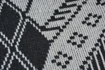 texture factory-knit gray wool sweater ornament