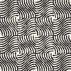 Fototapeta na wymiar Hand drawn striped seamless pattern with brushstrokes tiling. Abstract freehand texture for print