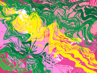 Abstract green, yellow, pink vector background or pattern with handsome lines