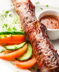 Traditional Kebab with sauce