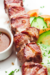 Traditional Kebab with sauce