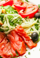 Salad with fresh fish