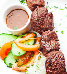 Traditional Kebab with sauce
