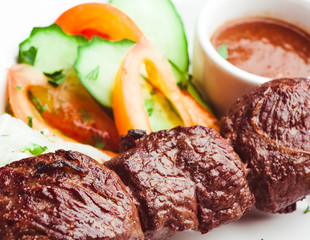 Traditional Kebab with sauce