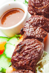 Traditional Kebab with sauce