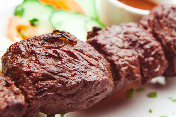 Traditional Kebab with sauce