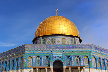 Obraz premium Dome of the Rock in Israel Jerusalem