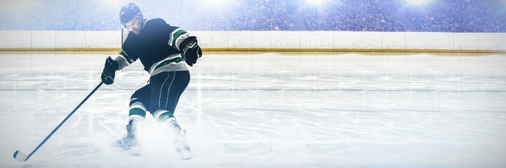 Composite image of hockey - Powered by Adobe