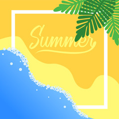 summer background greeting and sale