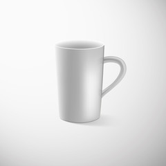 photorealistic white cup