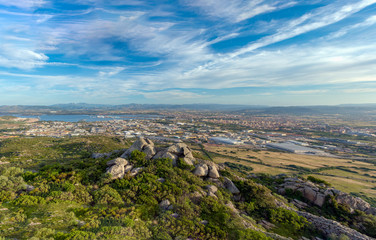Abendstimmung in der Ebene von Olbia auf Sardinien