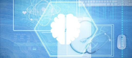 Composite image of brain