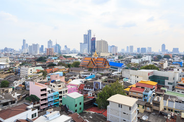 Fototapeta premium vue aérienne de chinatown 