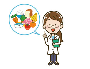 栄養士のイラスト素材