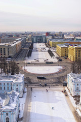 View of St. Petersburg from the observation deck of the Smolny C