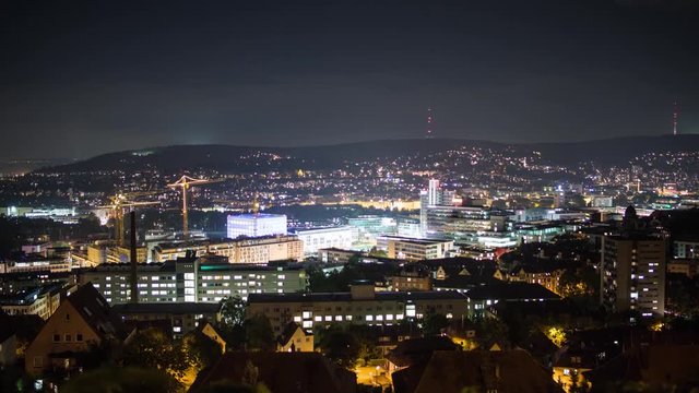 Stuttgart City (DayToNight) (timelapse)