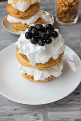 Dessert of puff pastry