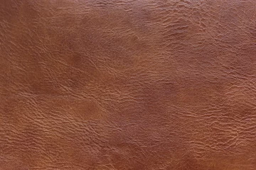 Fotobehang brpwn leather texture © evmez