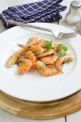 queues de crevettes