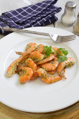 queues de crevettes