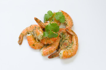 queues de crevettes