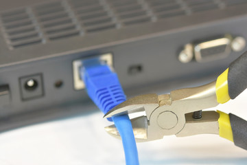 Break down network connection