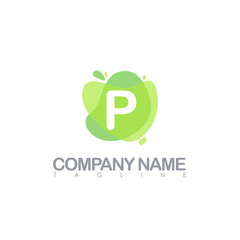 P MODERN LETTER LOGO TEMPLATE
