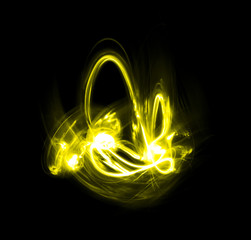 Overlay light, an abstract pattern on a dark background