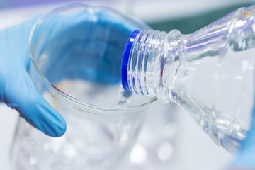 Equipment for analyze chemical in laboratory.