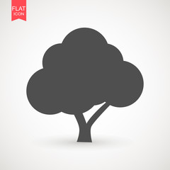 Tree icon vector illustration in trendy flat style isolated on white background. Tree symbol for your web site design, logo, app, UI. Vector illustration, EPS10