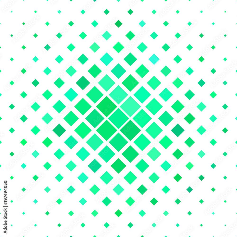 Aufkleber Color square pattern background - geometric vector design from diagonal squares in green tones