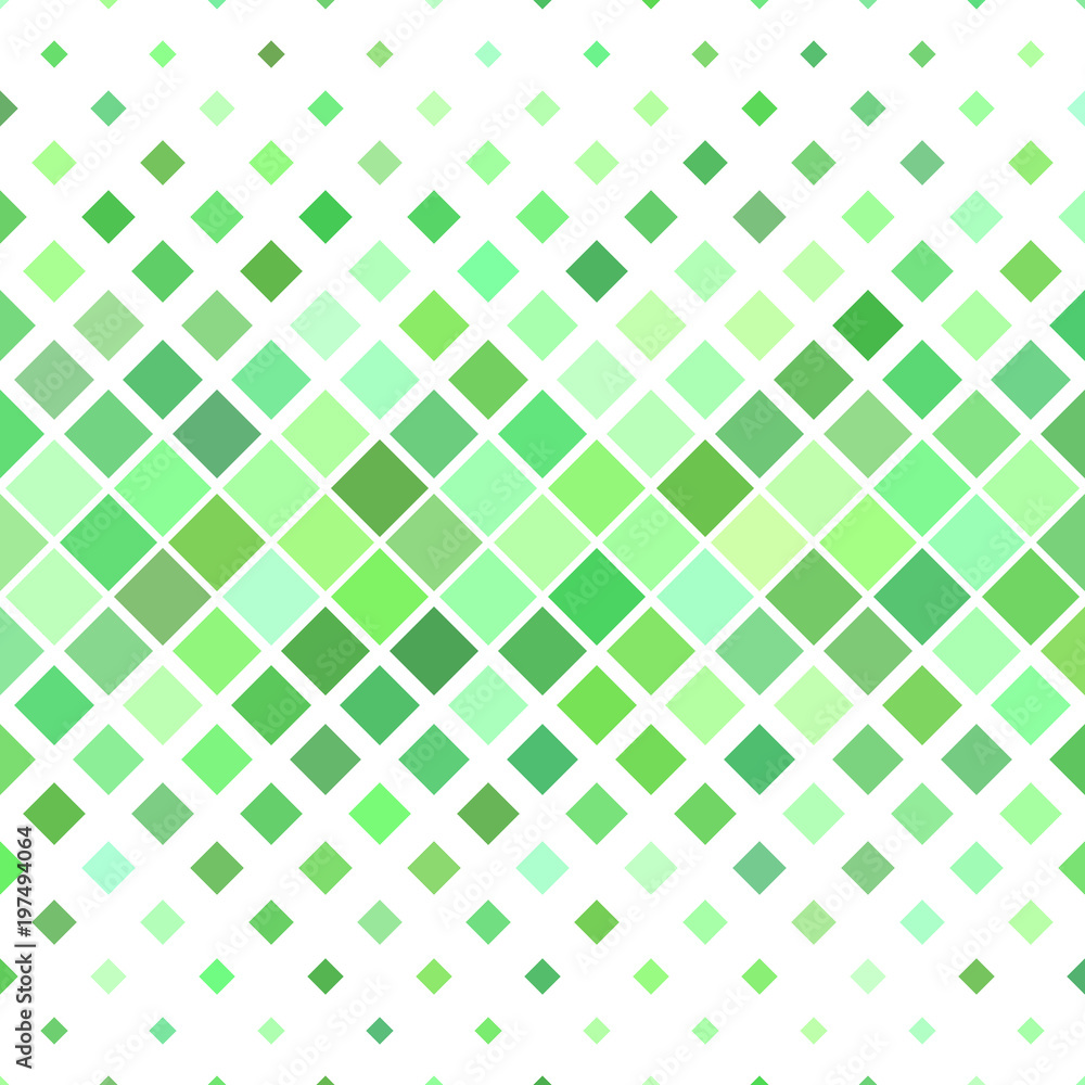 Poster green abstract square pattern background - geometric vector illustration from diagonal squares in li