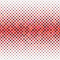 Colored dot pattern background - geometric vector graphic design from circles in red tones
