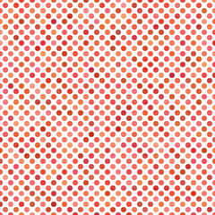 Colored dot pattern background - geometrical vector graphic design from red circles