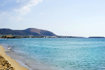 Fototapeta na wymiar Meravigliosa spiaggia dell'isola di Creta, Elafonissi - Grecia