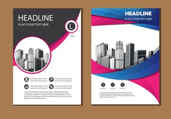 Vector flyer, corporate business, flyer, brochure design, annual report and cover presentation with simple modern design template. EPS 10