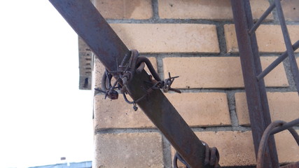 Welded metal construction of the heating main.